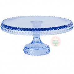 10" Blueberry Hobnail Cake Stand