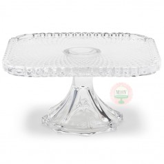 Clear Square Cake Stand 