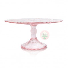 11" Sweet Pink Thistle Cake Stand